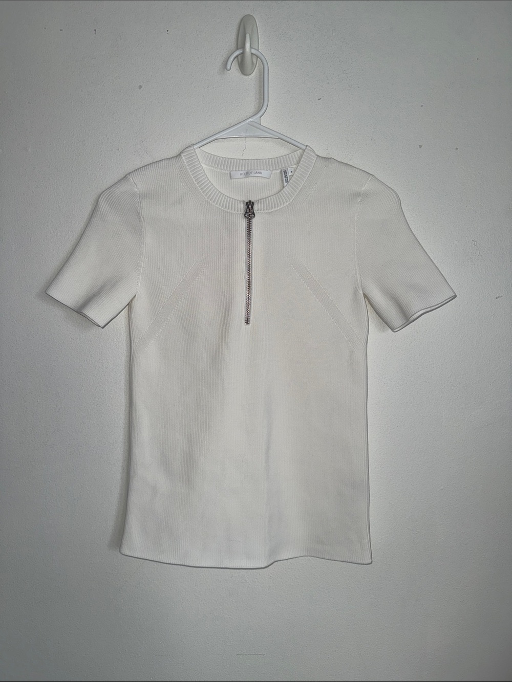 Helmut Lang Quarter Zip Short Sleeve
